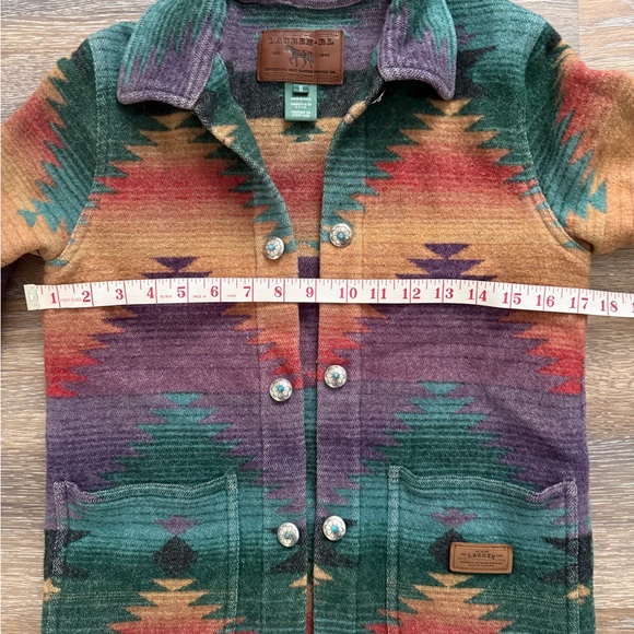 Vintage Ralph Lauren Southwestern Wool Jacket Small Aztec - Picture 9 of 10
